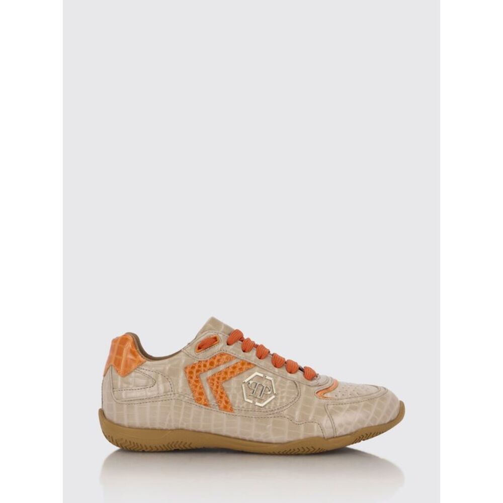 Philipp Plein Men Pit-$Top Crocodile Print Leather Sneakers Philipp Plein